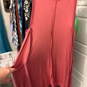 Coral Sleeveless Top